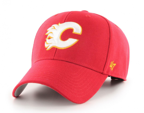 ´47 Vintage Red MVP Wool Snapback Calgary Flames