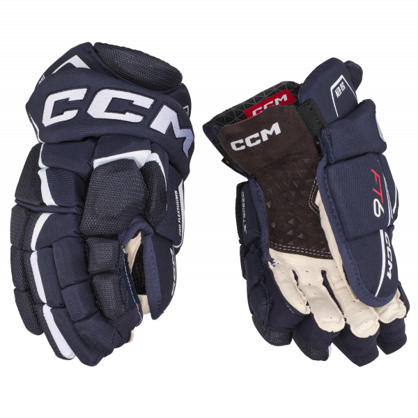 Handschuhe CCM Jetspeed FT6 Junior Navy / Weiß