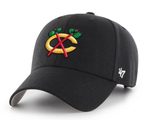 ´47 Black MVP Wool All Snapback Chicago Blackhawks