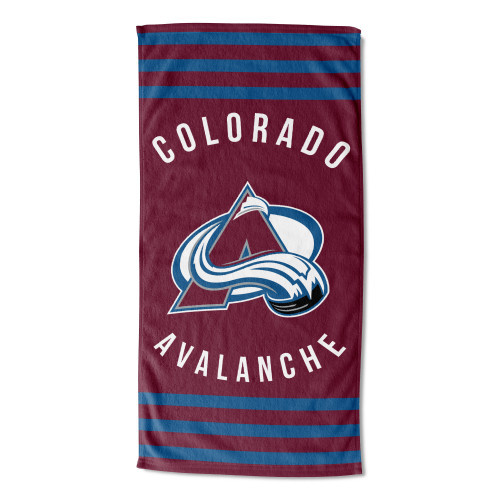 Strandtuch Stripes NHL Colorado Avalange