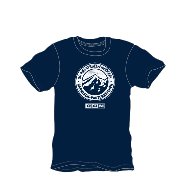 CCM Tee True Navy SC Riessersee Senior