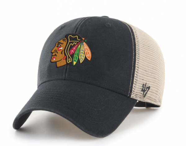 ´47 Black Flagship Wash MVP Mesh Snapback Chicago Blackhawks