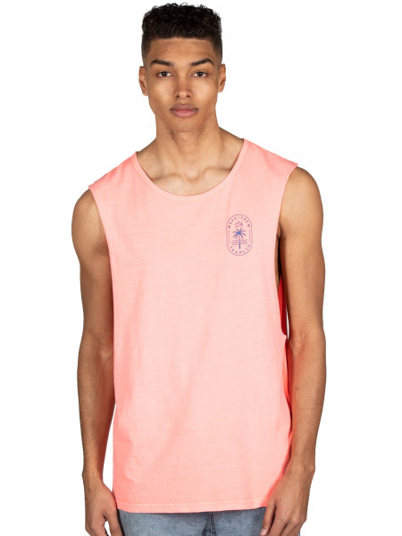 Team LTD Palm Tank Top Hot Peach