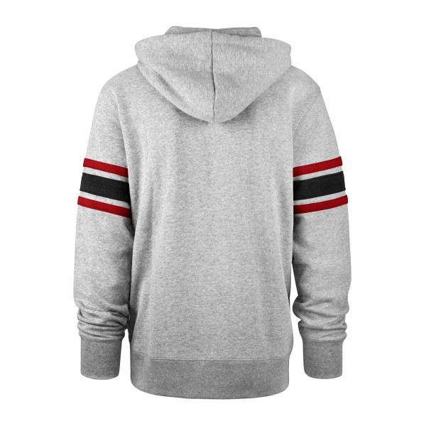 ´47 Brand NHL Chicago Blackhawks Double Block Sleeve Stripe Hood