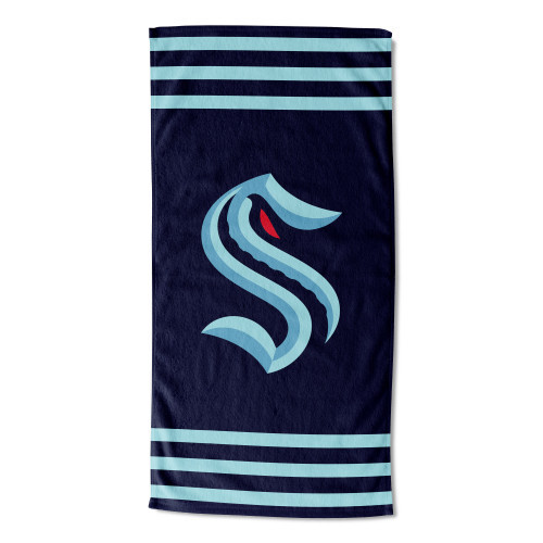 Strandtuch Stripes NHL Seattle Kraken