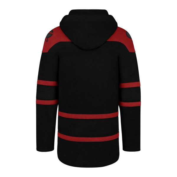 ´47 Brand NHL Chicago Blackhawks Jet Black Superior Lacer Hood