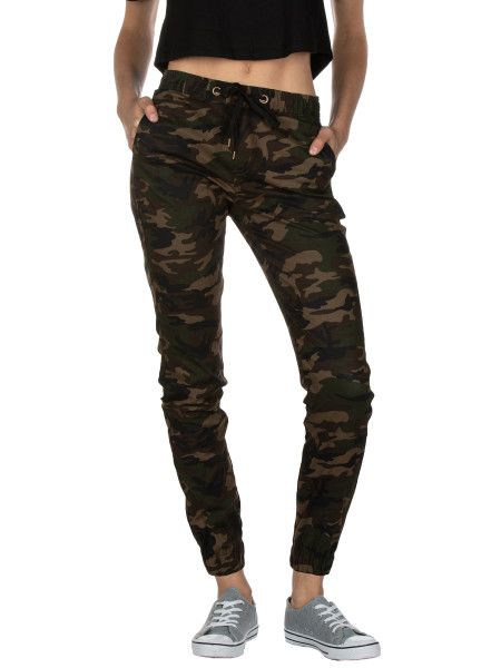 Ladies best sale camo joggers