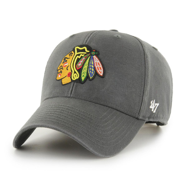 ´47 NHL Chicago Blackhawks Charcoal Legend MVP Strapback