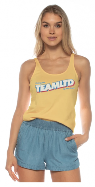 Team LTD Greetings Tank Yellow