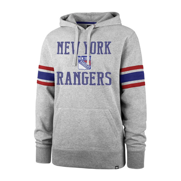 ´47 Brand NHL New York Rangers Double Block Sleeve Stripe Hood