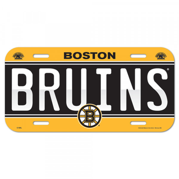 Wincraft Car License Plate NHL Boston Bruins