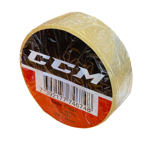 CCM Clear PVC Tape 20m x 25mm