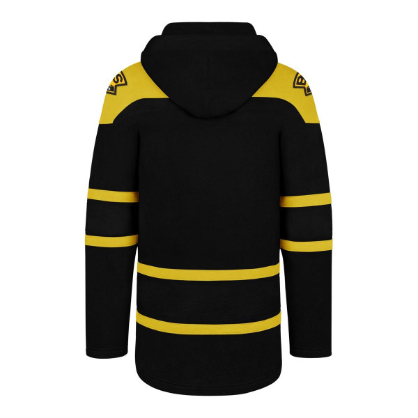 ´47 Brand NHL Boston Bruins Jet Black Superior Lacer Hood