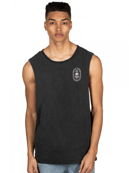 Team LTD Palm Tank Top Acid Black