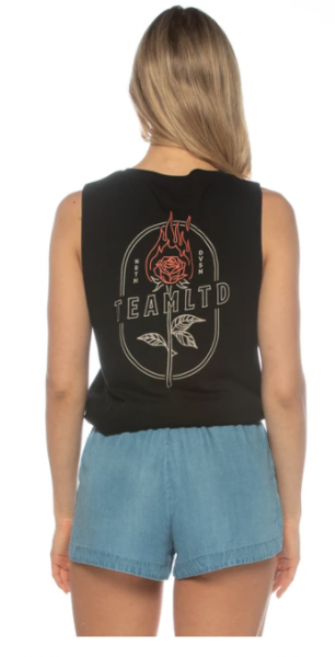 Team LTD Ladies Aussie Tank Vintage Black