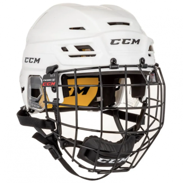CCM - Helm / Combo Helmet - TACKS 210 - Senior - Weiß / White