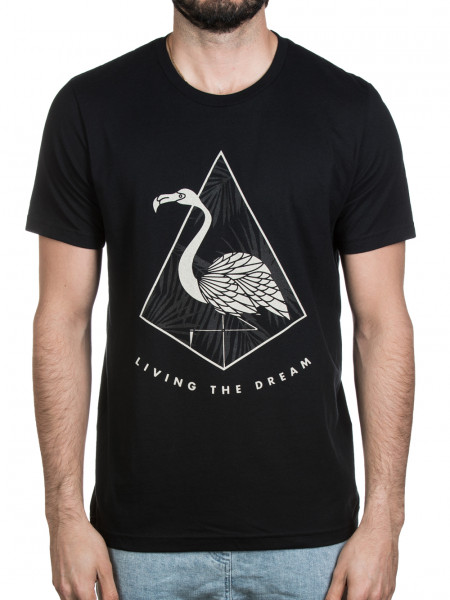 Team LTD Flamingo Tee Black