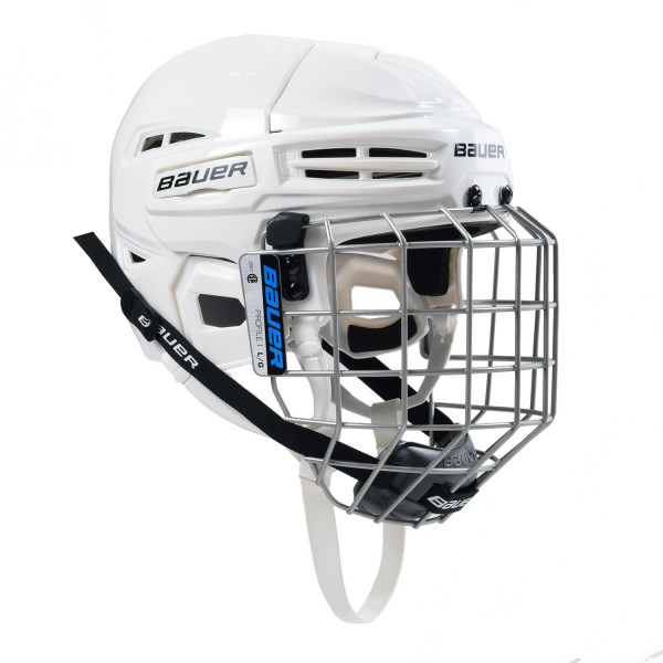 BAUER Helm mit Gitter IMS 5.0 Weiß